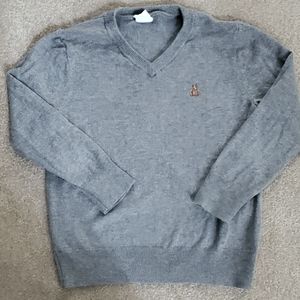 3T Gray GAP Boys V-neck  Knit Sweater